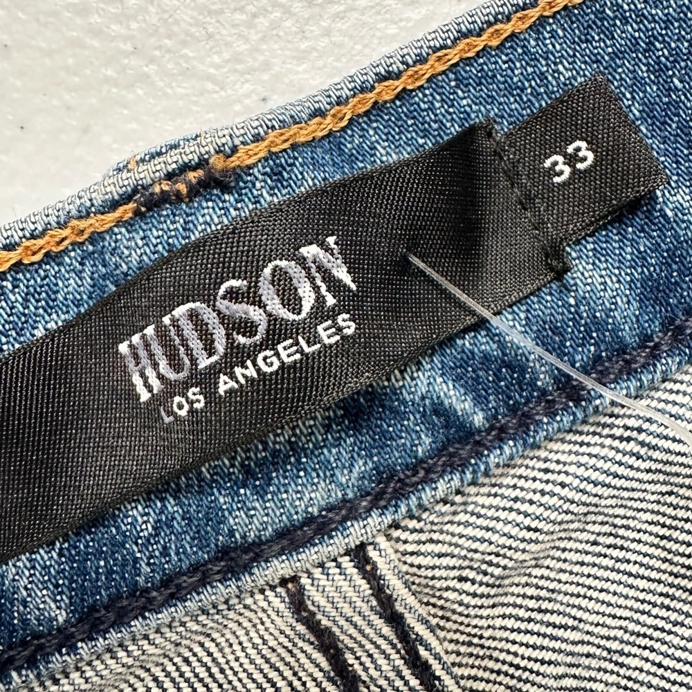 NWOT Hudson Holly Straight High Rise Paint Splatter Distressed Jeans Never Ever - Picture 3 of 13